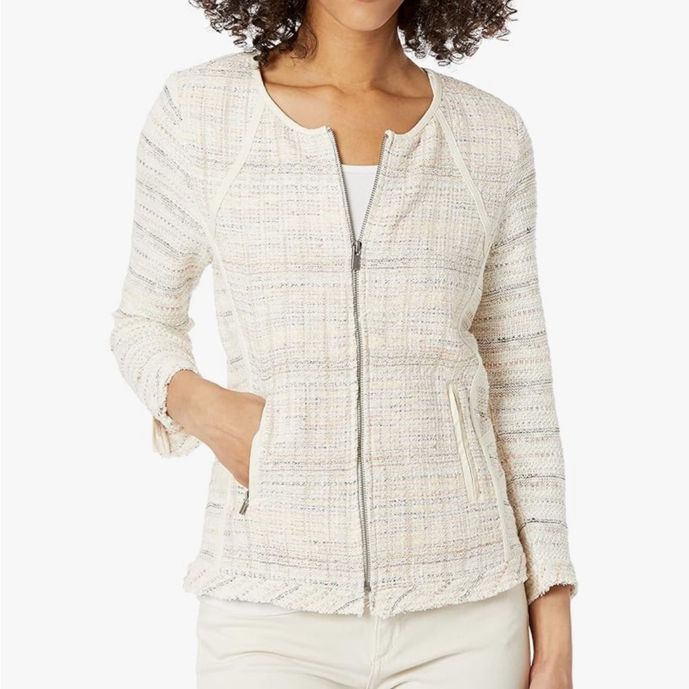 Nic+Zoe Women’s Dandelion Jacket in Orange Multi